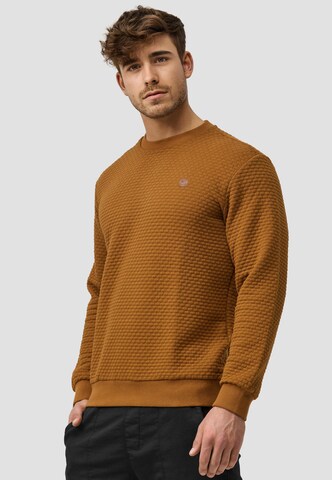 INDICODE JEANS Sweatshirt 'Dash' in Orange
