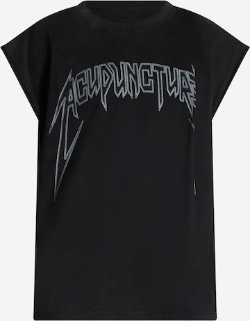 T-Shirt ACUPUNCTURE en noir : devant
