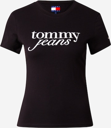 Tommy Jeans Футболка 'Essential' в Черный: спереди