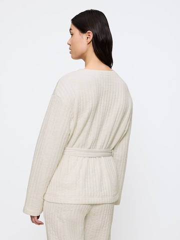 TRIUMPH Badjas kort ' Cozy Comfort Robe Top Quilted ' in Beige