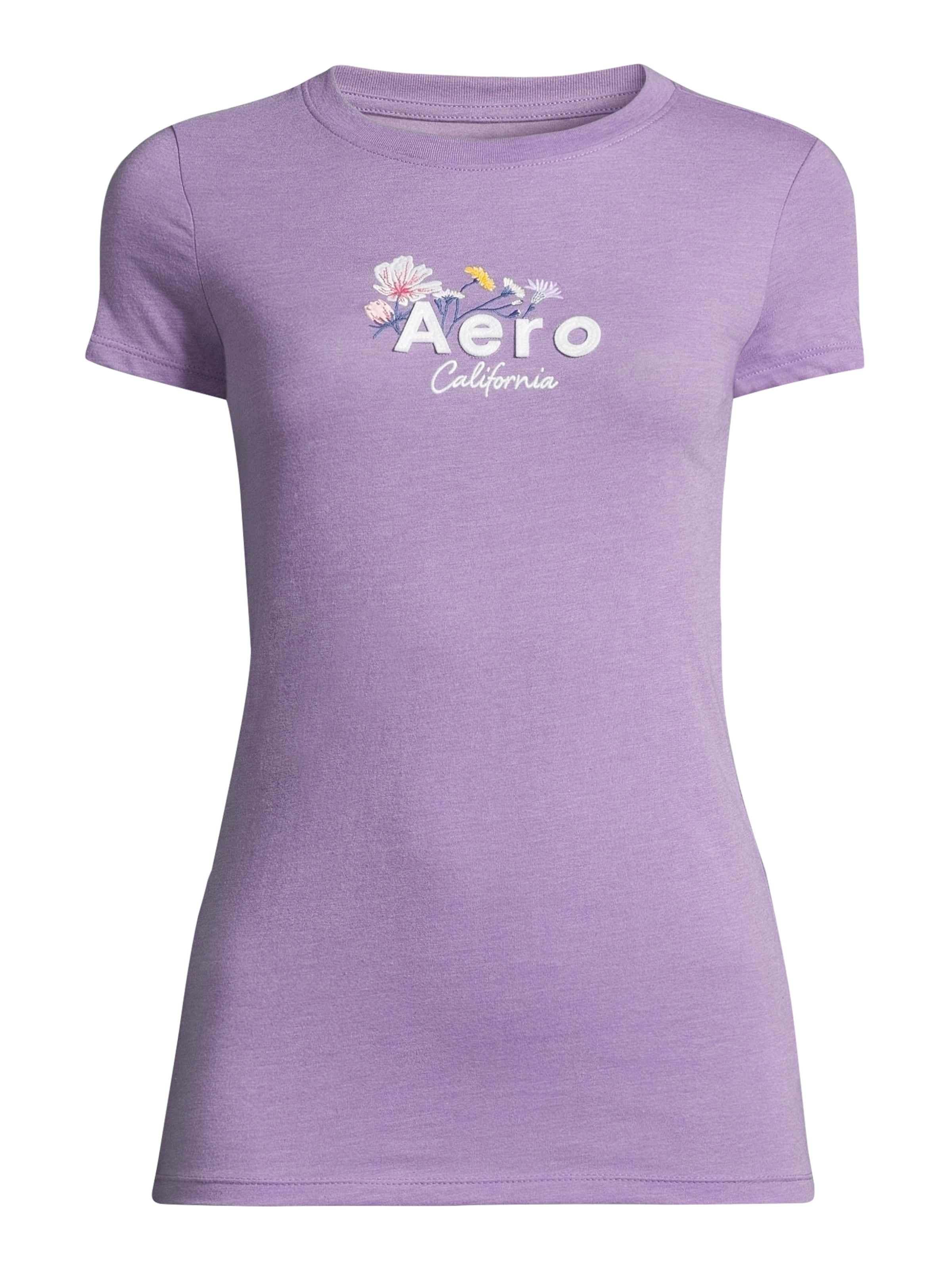 purpurinė AÉROPOSTALE Marškinėliai: priekis