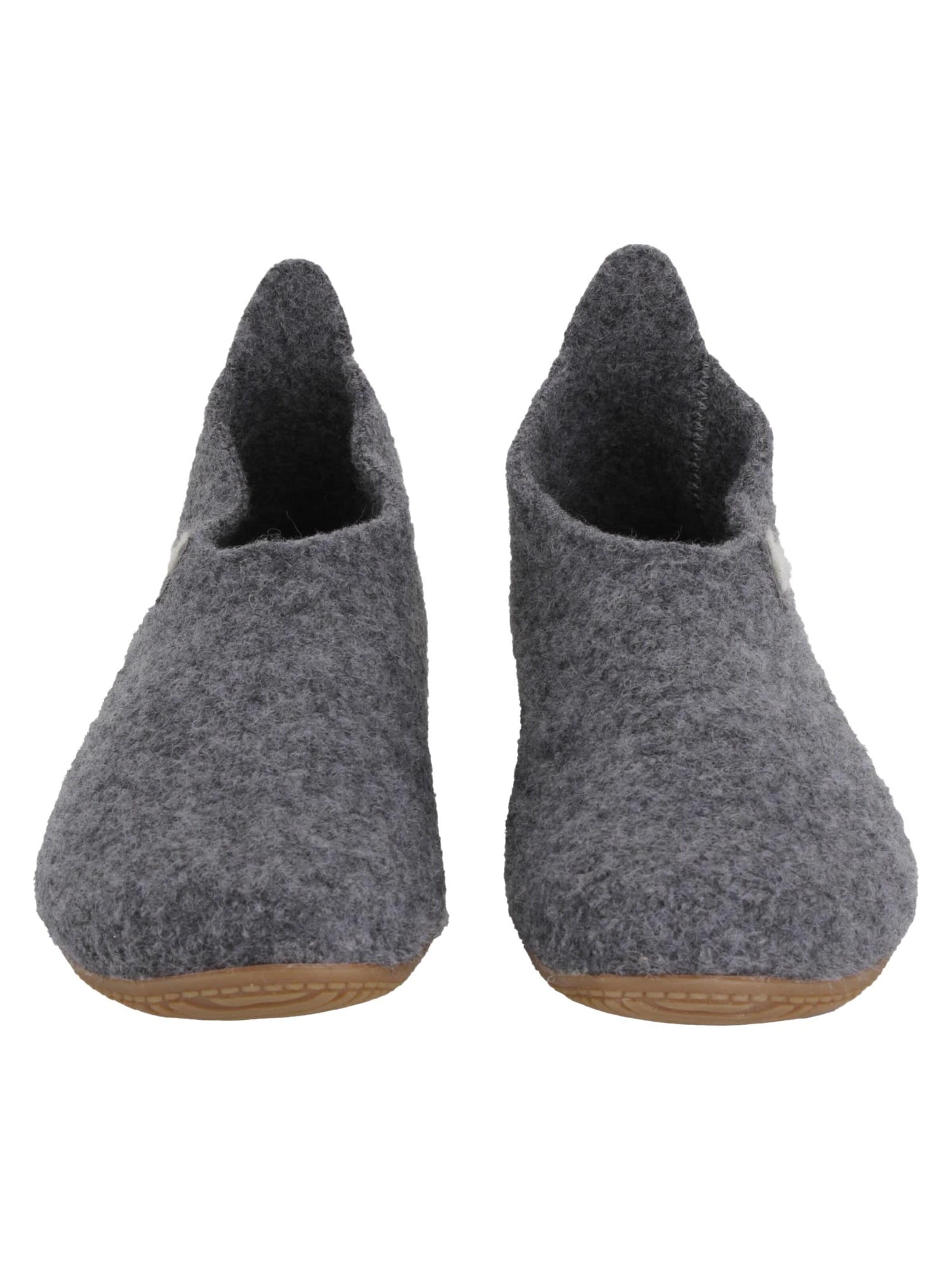 Living Kitzbühel Slipper 'Filz' in Grey