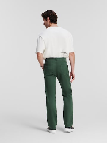 Regular Pantalon chino Karl Lagerfeld en vert
