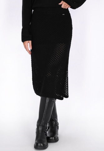 DreiMaster Vintage Rok 'Vintage' in Zwart: voorkant