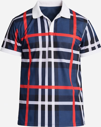 Gianni Kavanagh T-Shirt en XL en bleu / rouge sang / blanc, Vue avec produit