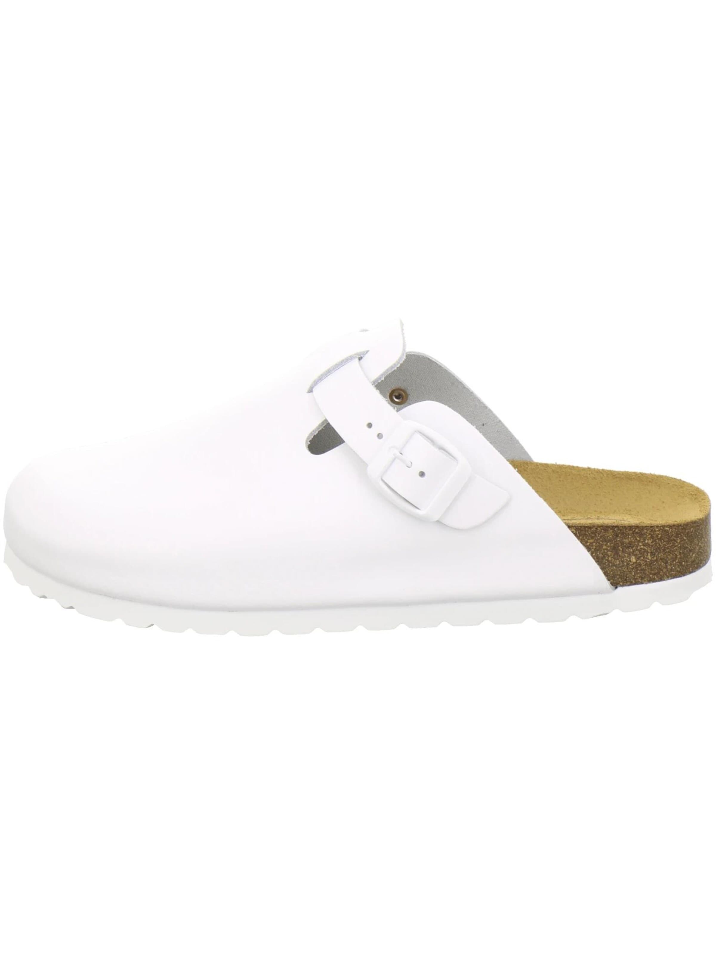 AFS-Schuhe Clogs 'Clogs Herren weiß Glattleder' in White