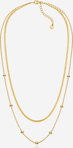 Pure Schmuck Necklace 'Duo' in Gold: front