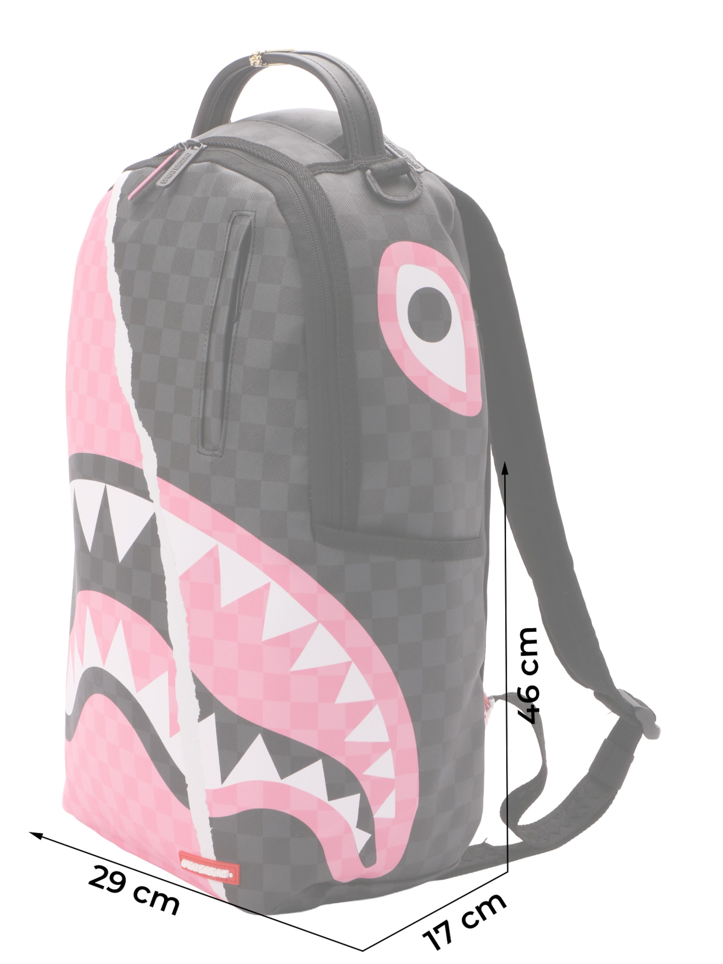 Sprayground Backpack 'PINK AND BLACK TEAR SIP' in Mixed colors