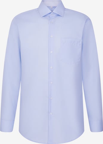 Coupe regular Chemise business 'Schwarze Rose' SEIDENSTICKER en bleu : devant