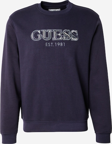 Sweat-shirt GUESS en bleu : devant