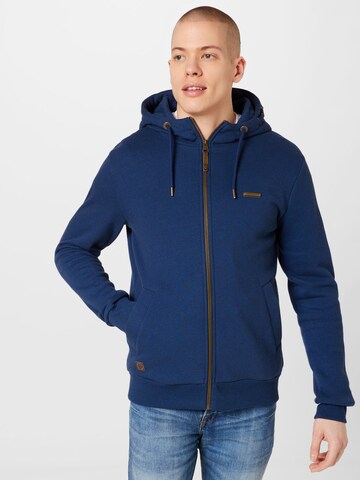 Ragwear Sweatvest 'NATE' in Blauw: voorkant