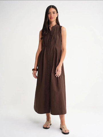 MixRay Shirt dress in Brown