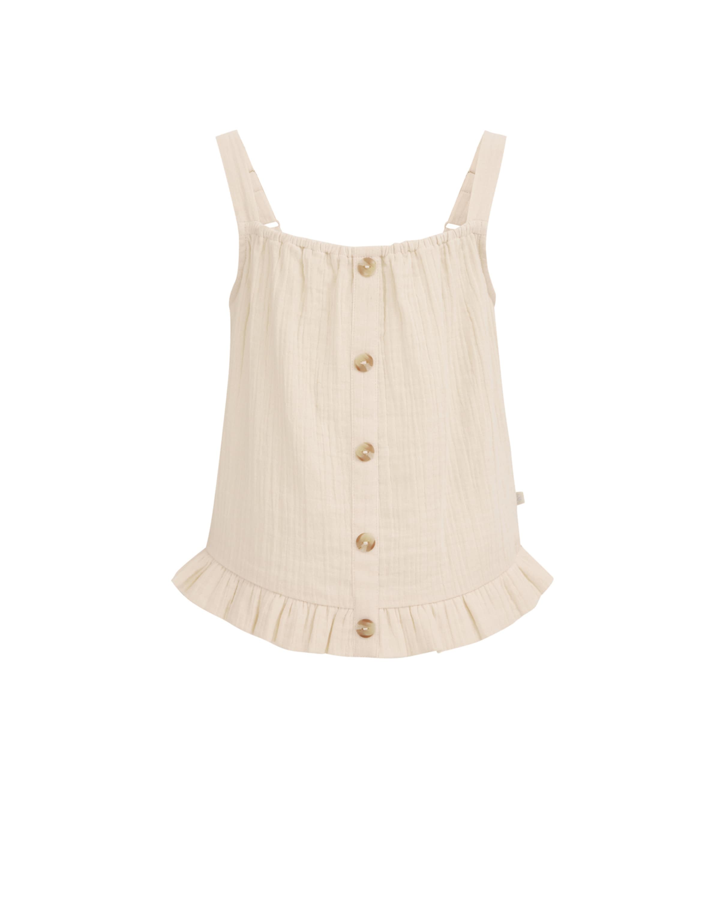 WE Fashion Блуза в бежово: отпред