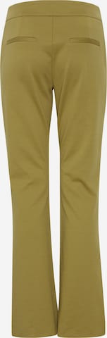ICHI - Acampanado Pantalón en verde