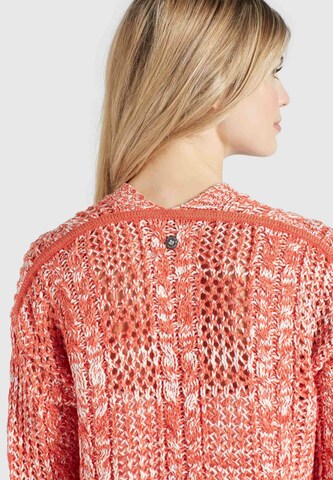 khujo Knit Cardigan 'Nita' in Orange