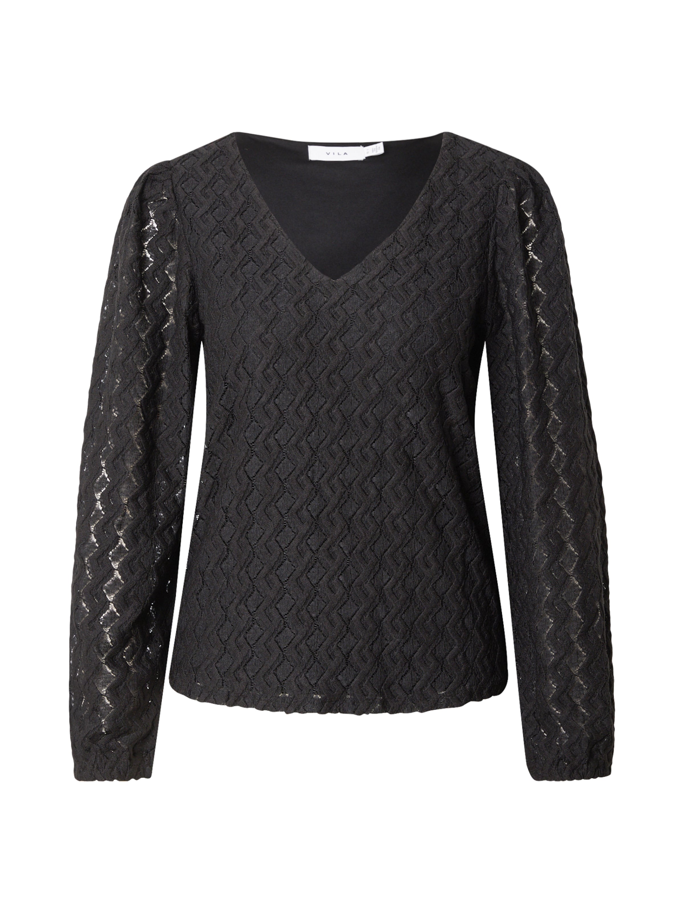 VILA Блузка 'VIFerya' в Черный: спереди