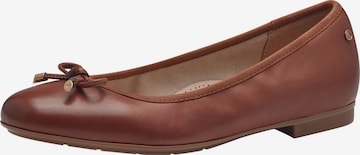 TAMARIS Ballet Flats in Brown: front