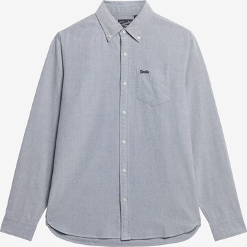 Coupe regular Chemise Superdry en bleu : devant