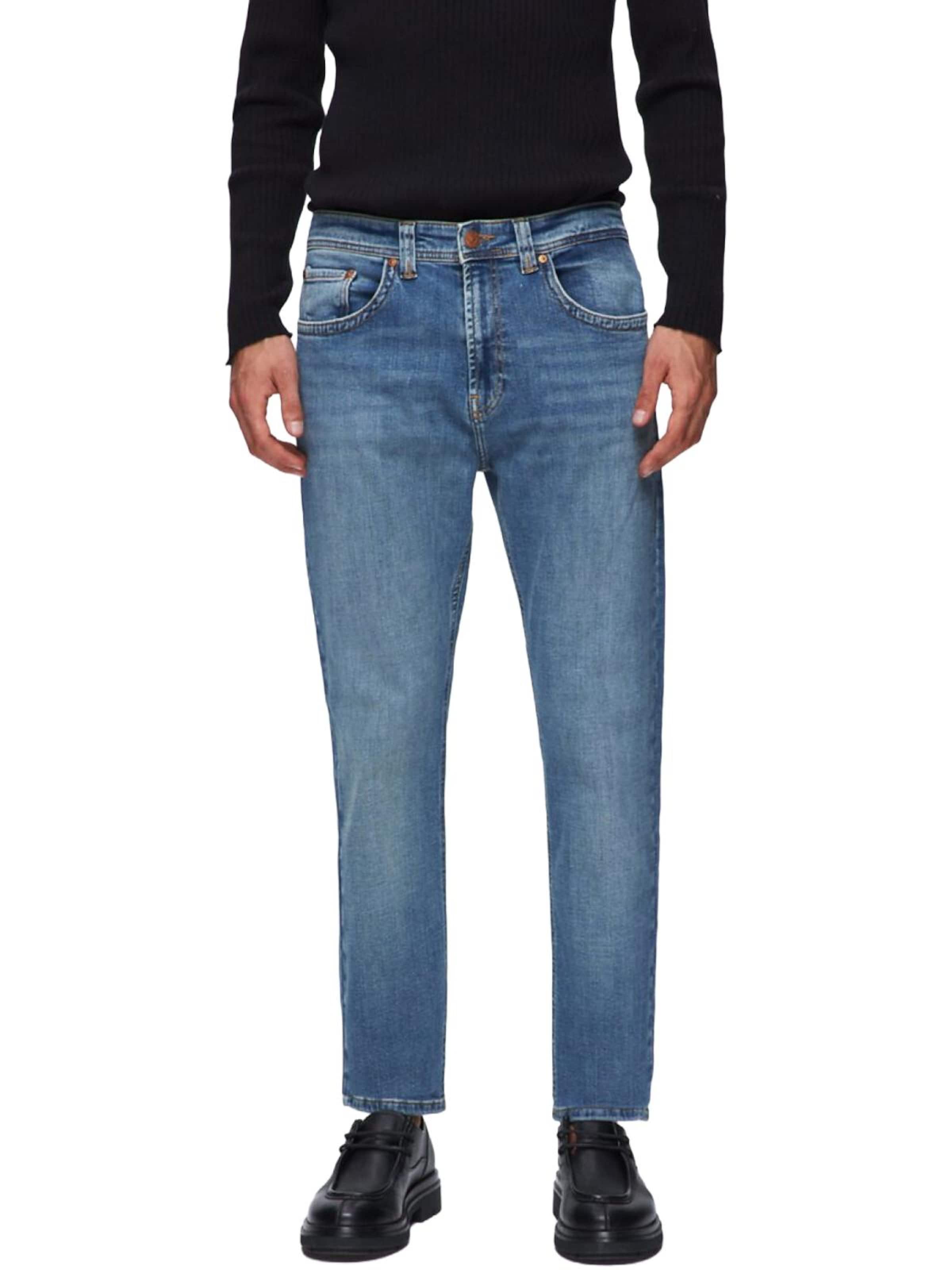 LTB Jeans - regular Vaquero 'LTB Jeans Hollywood Y Straight Leg Mid Waist Mid Indigo Jeanshose' en azul