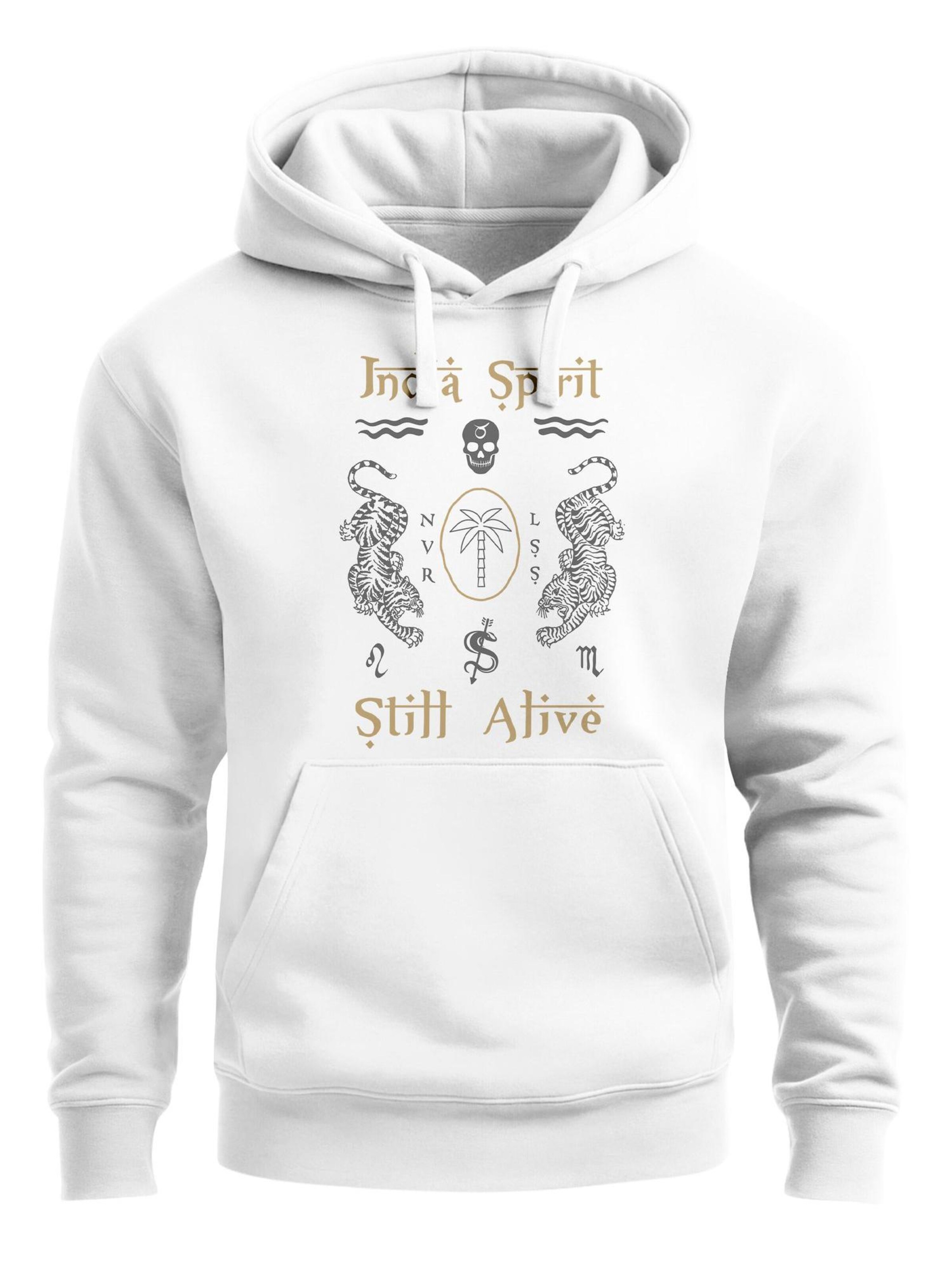 Neverless Sweatshirt 'india spirit' in White: front