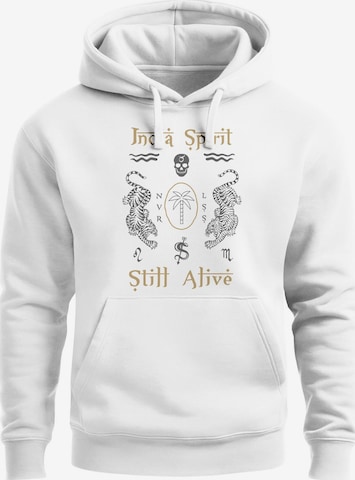 Neverless Sweatshirt 'india spirit' in White: front