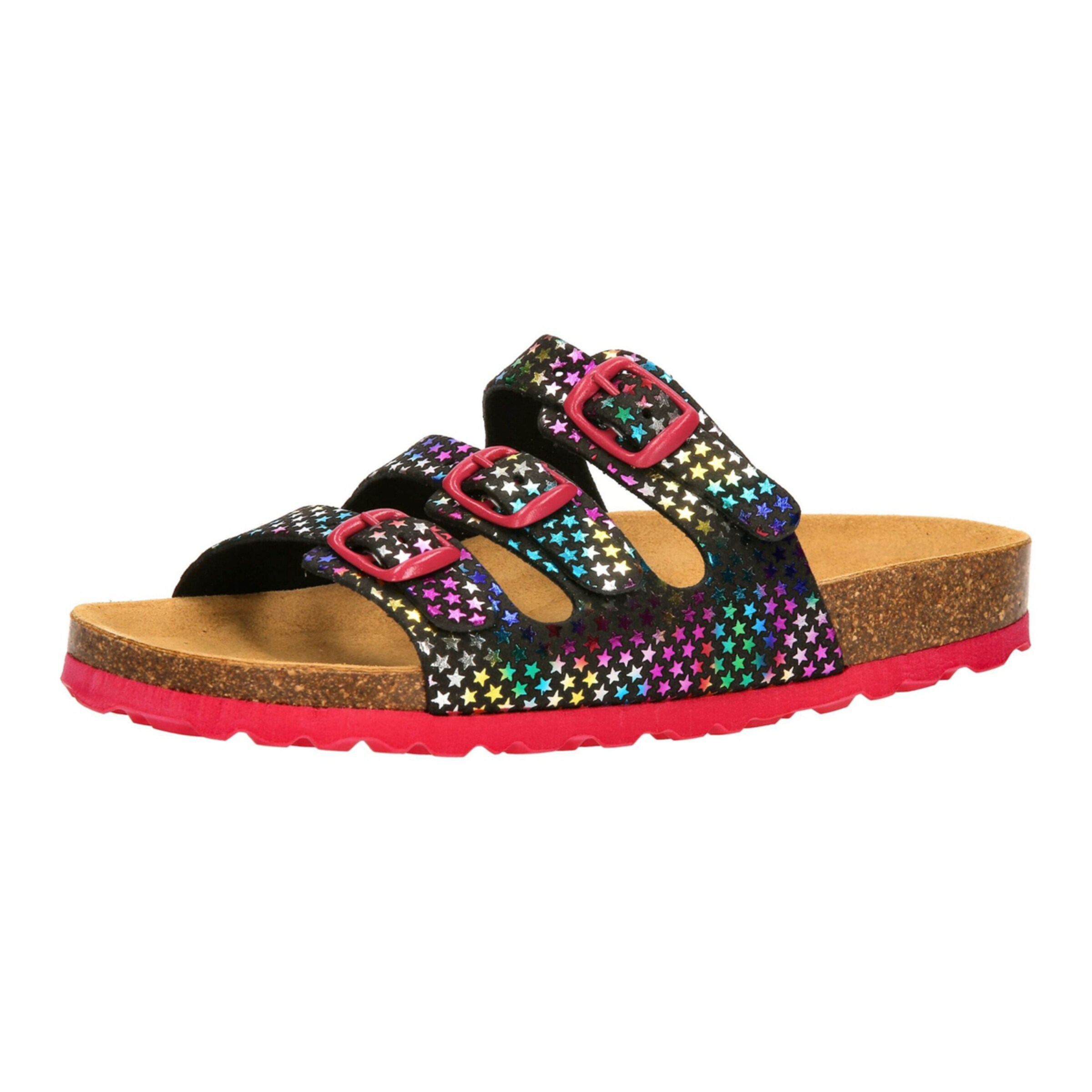 LICO Pantolette in Schwarz: Vorderseite