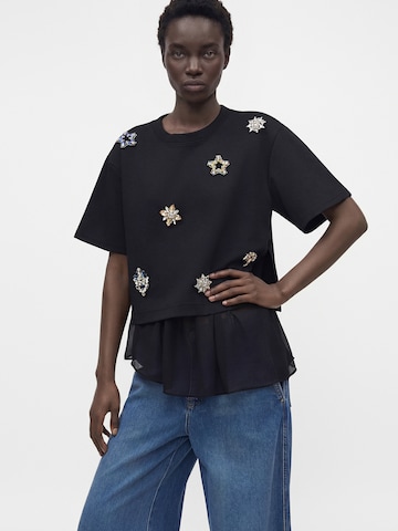 Munthe T-Shirt 'VACH' in Schwarz