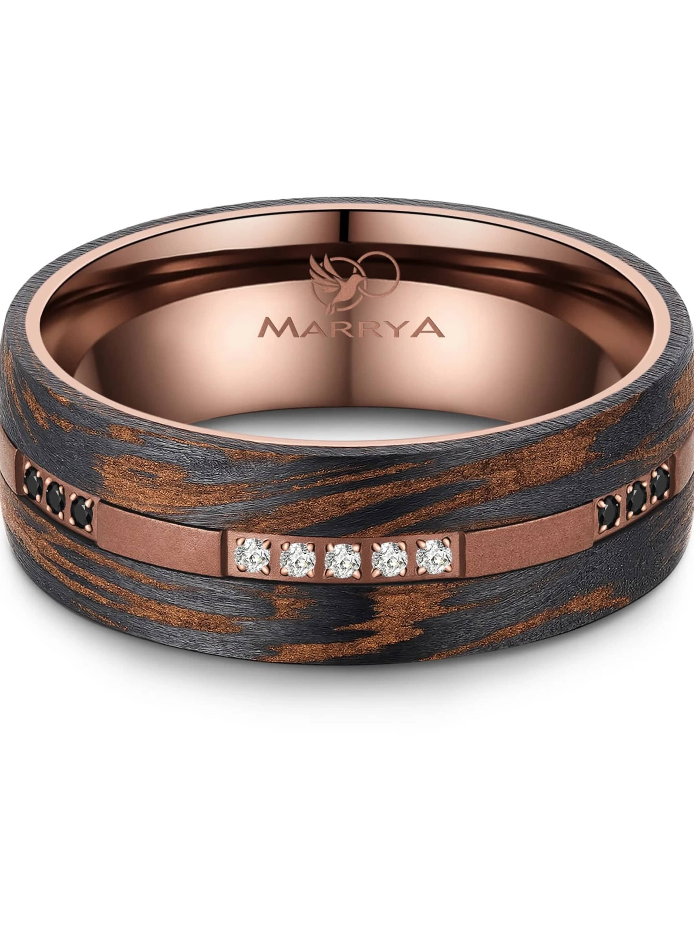 MARRYA Ring 'MARRYA CB-08 Carbon-Bronze' in Bruin