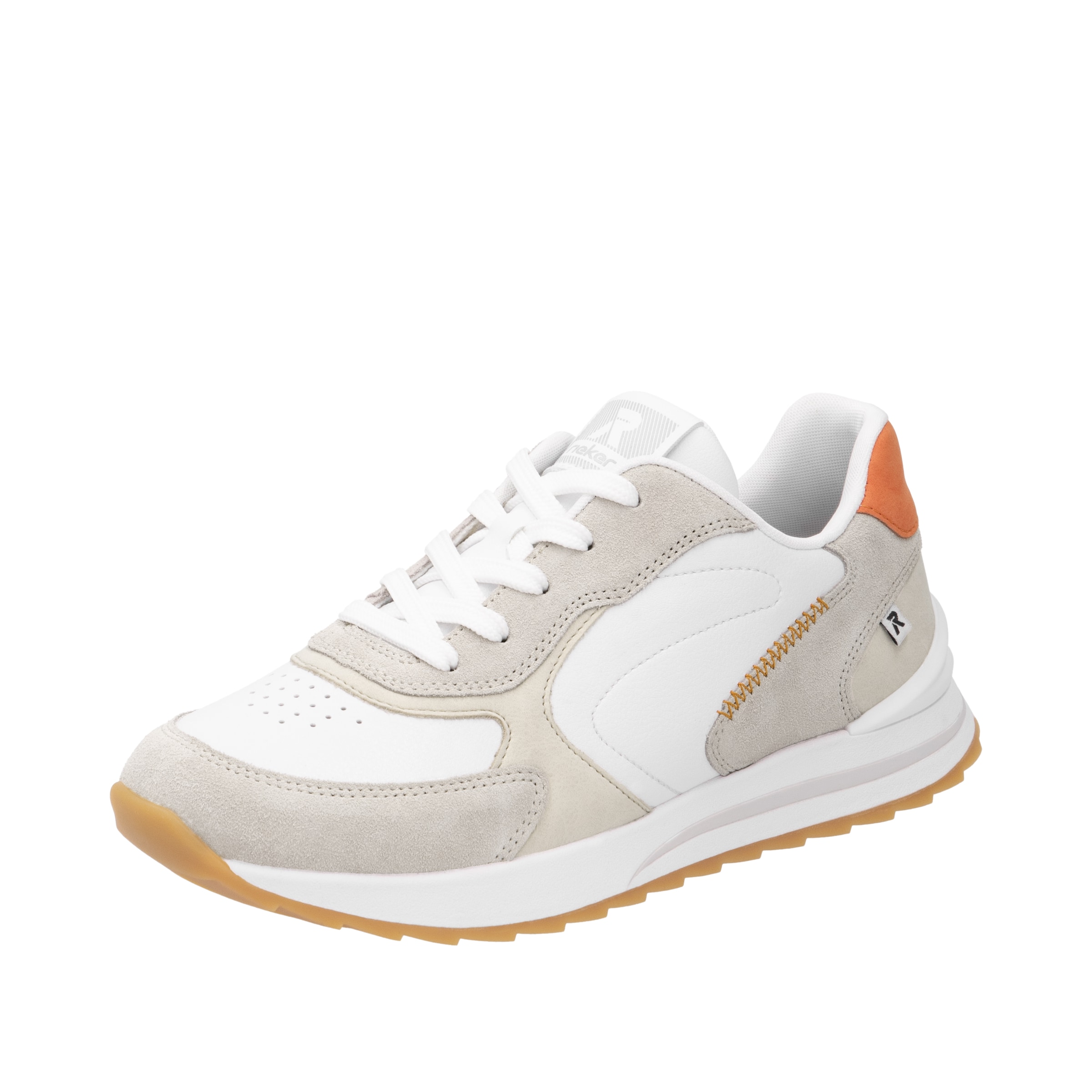 Rieker Platform trainers in White: front