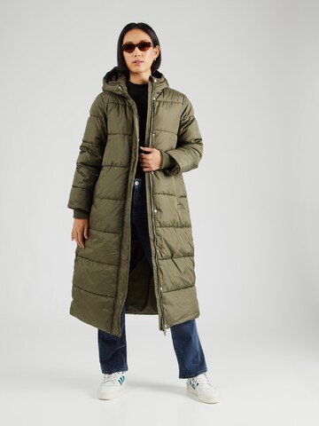 PIECES Winter coat 'Maddie' in Green