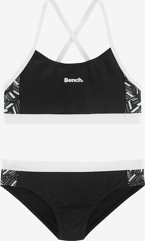 BENCH - Bustier Bikini en negro: frente