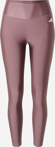 ADIDAS PERFORMANCE Спортен панталон 'ESS' в кафяво: отпред