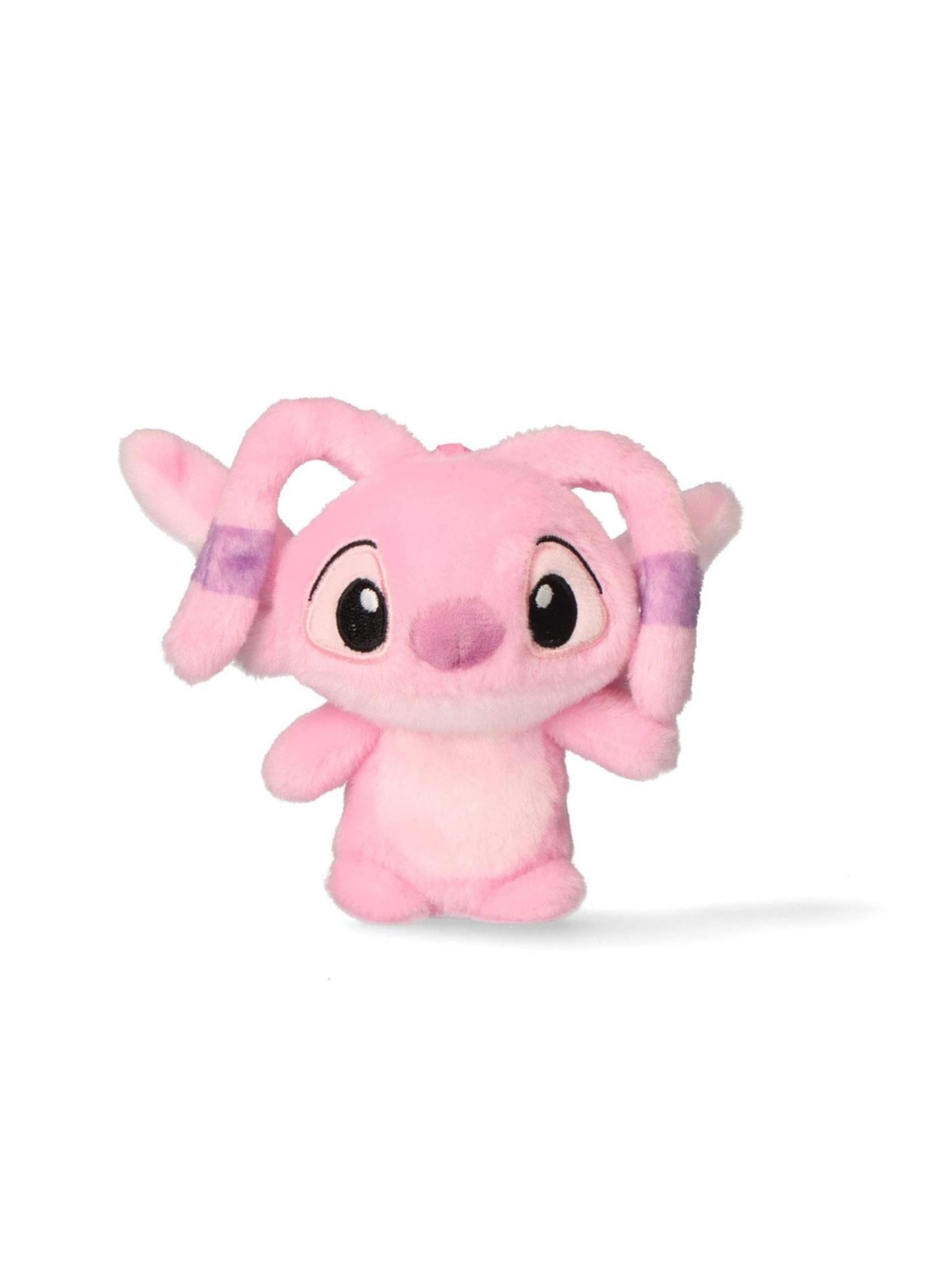 DISNEY Stuffed animals 'Stitch Taschenclip' in Pink: front