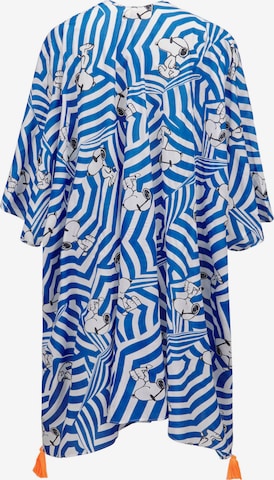 CODELLO Poncho mit 'Snoopy-Print' in Blau: Vorderseite