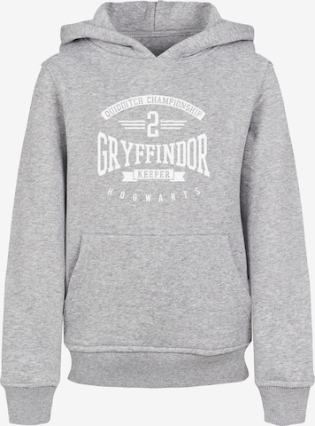 F4NT4STIC Sweatshirt 'Harry Potter Gryffindor Keeper' in Grey: front