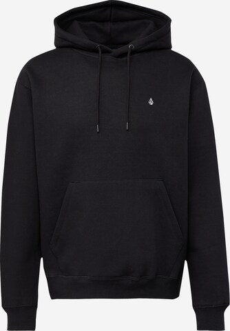VolcomSweater majica 'SINGLE STONE' - crna boja: prednji dio