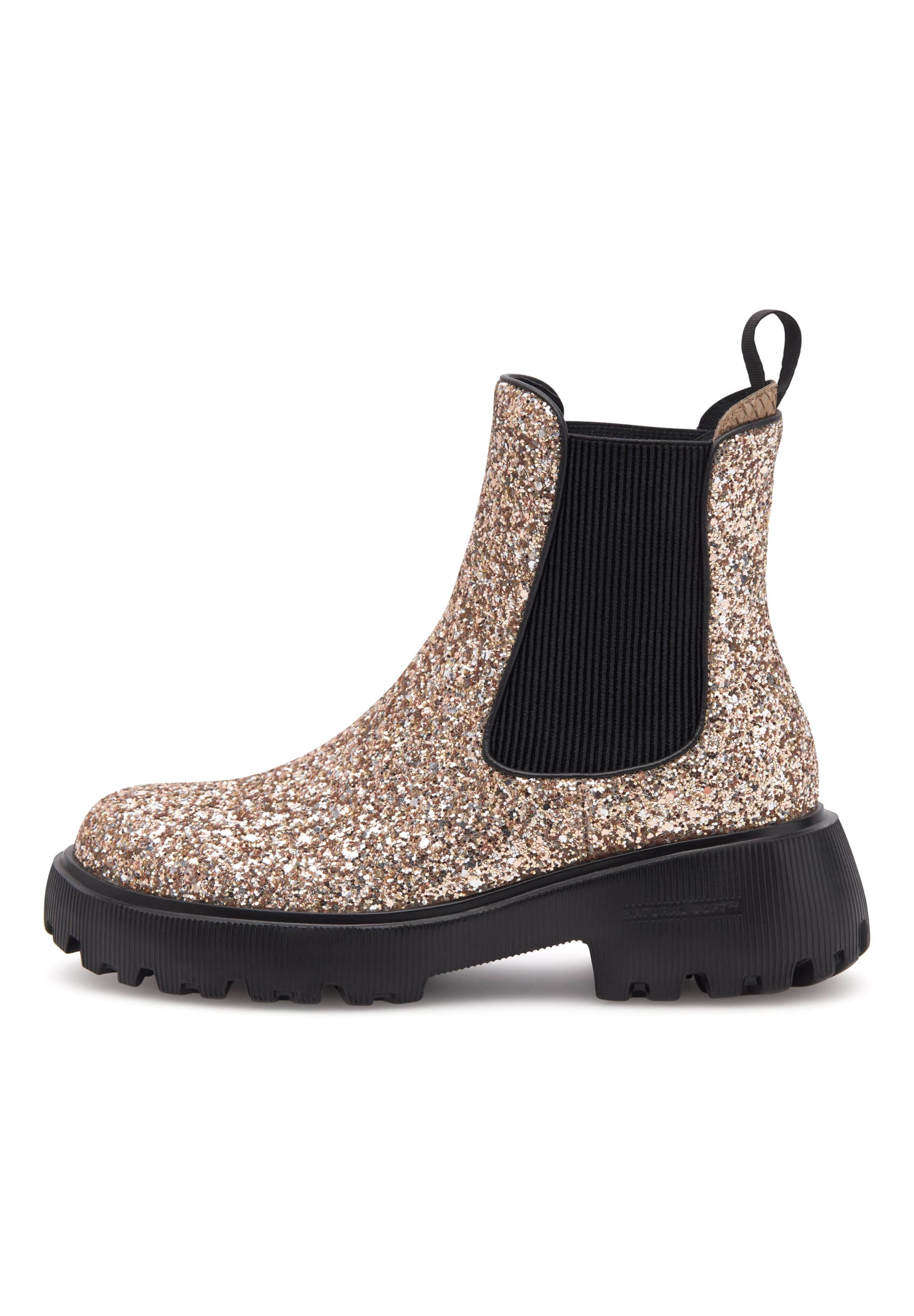 WODEN Boots 'Aya Glitter' in Gold: front
