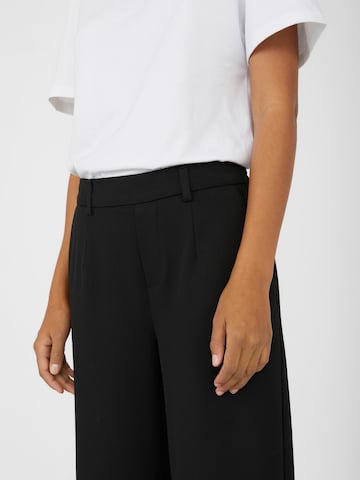 OBJECT - Perna larga Calças 'Lisa' em preto
