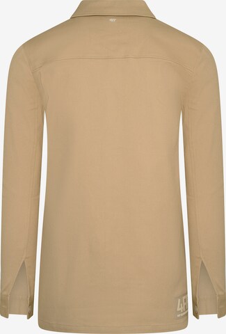 Coupe regular Chemise 'Gonna Be A Beautiful Night' 4funkyflavours en beige