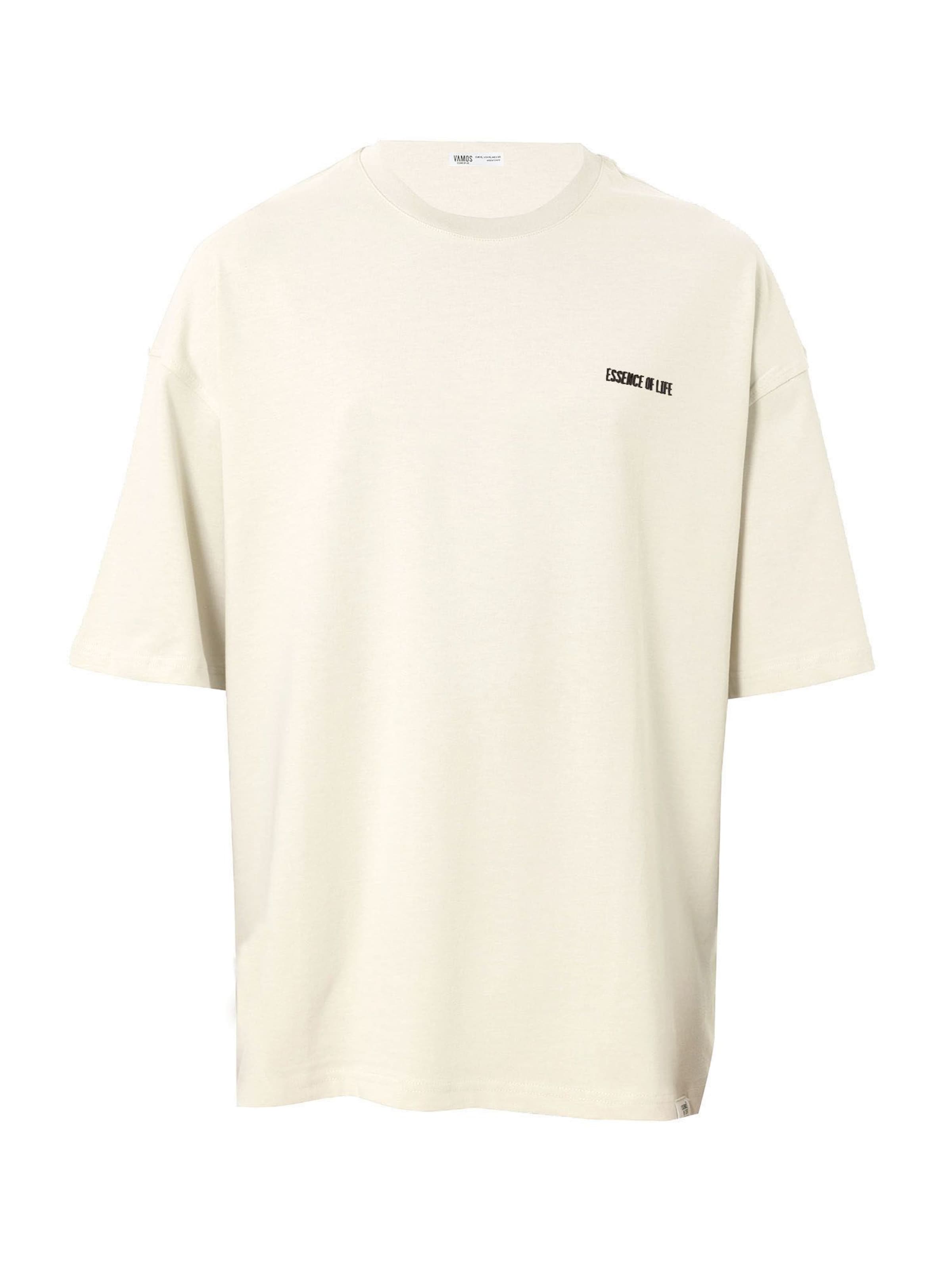 VAMOS CLO Футболка 'Japanese Iris' в Белый: спереди