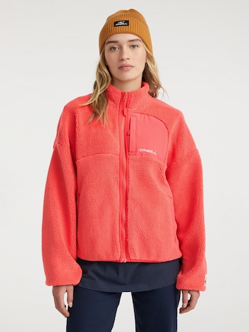 O'NEILL Athletic Fleece Jacket in Red: front