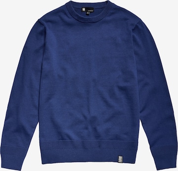 Pull-over G-Star RAW en bleu : devant