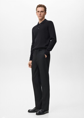 MANGO MAN Slimfit Hose 'Stanford' in Schwarz