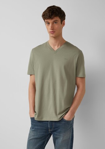 s.Oliver Shirt in Groen: voorkant