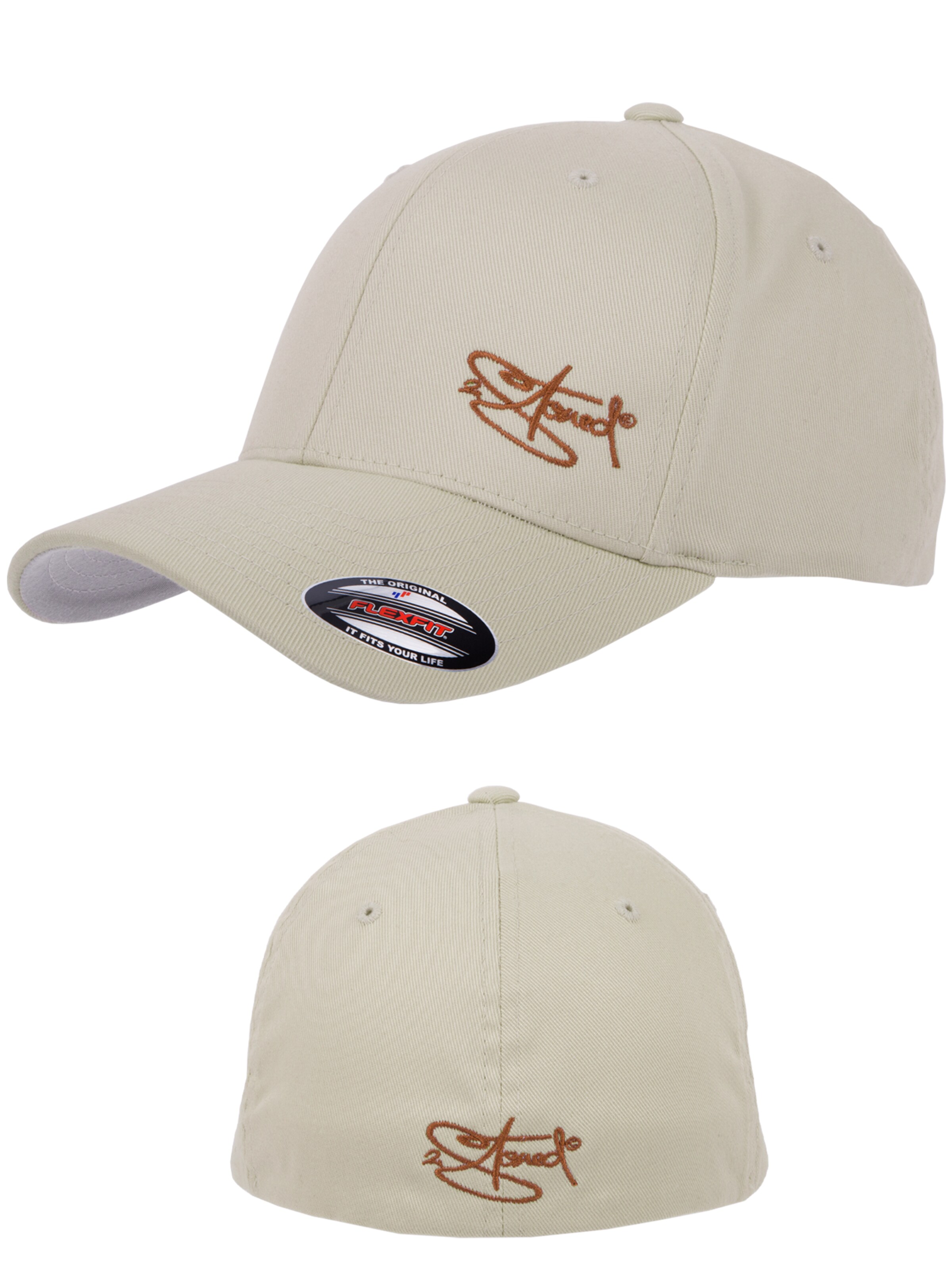 2Stoned Cap 'Flexfit Wooly Combed Classic' in Beige