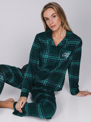 Rebelle Pajama 'Cozy' in Green
