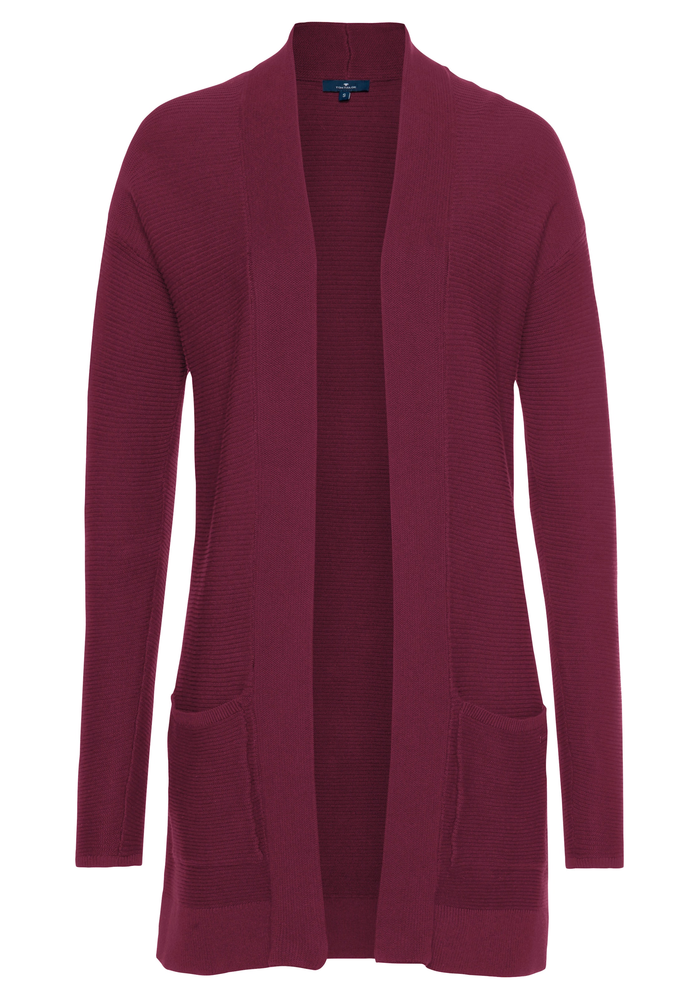 TOM TAILOR Strickjacke in Rot: Vorderseite