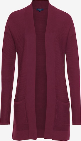 TOM TAILOR Strickjacke in Rot: Vorderseite
