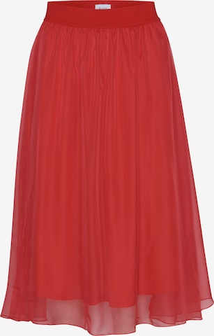 SAINT TROPEZ Skirt 'Coral' in Red: front