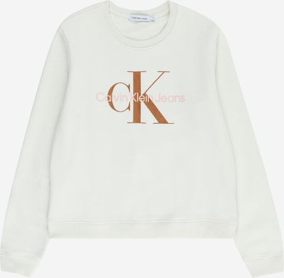 Calvin Klein Jeans Sportisks džemperis, krāsa - bronzas / rožkrāsas / gandrīz balts, Preces skats